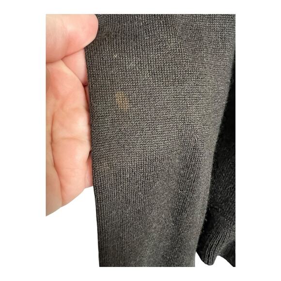 Central Park West brown Ruffled Silk Cashmere Blend Cardigan Open Front Medium - Picture 5 of 6